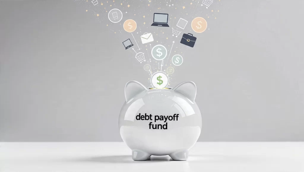 diverse income streams flowing into a piggy bank