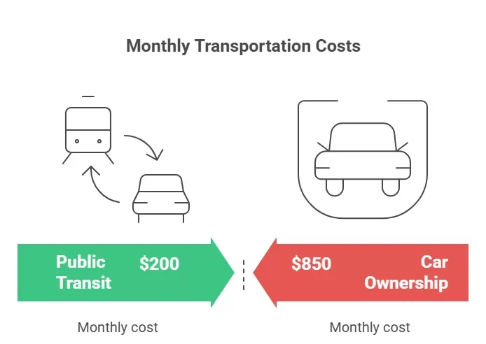monthly transportation costs